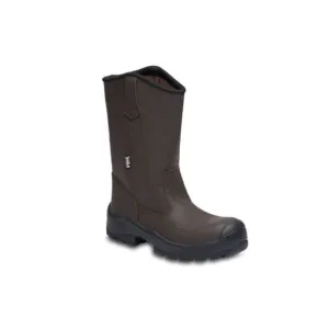 NEW MENS SAFETY WORK BOOTS- IMPACT &amp; SLIP RESISTANT, WATERPROOF | BROWN SIZE 10