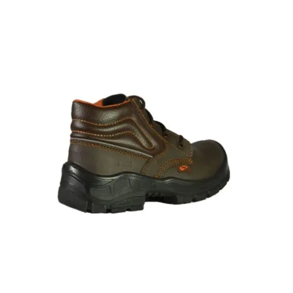 NEW MENS SAFETY WORK BOOTS- IMPACT &amp; SLIP RESISTANT, WATERPROOF | BROWN SIZE 9.5