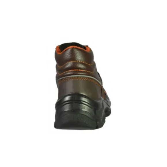 NEW MENS SAFETY WORK BOOTS- IMPACT &amp; SLIP RESISTANT, WATERPROOF | BROWN SIZE 9.5