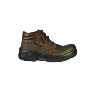 NEW MENS SAFETY WORK BOOTS- IMPACT &amp; SLIP RESISTANT, WATERPROOF | BROWN SIZE 9.5