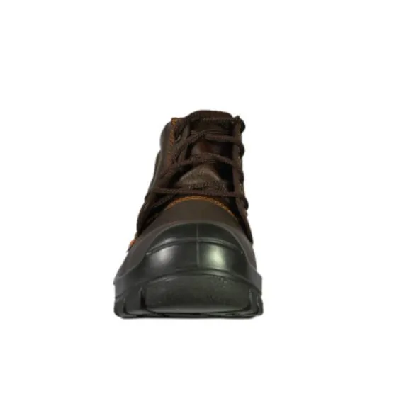 NEW MENS SAFETY WORK BOOTS- IMPACT &amp; SLIP RESISTANT, WATERPROOF | BROWN SIZE 9.5