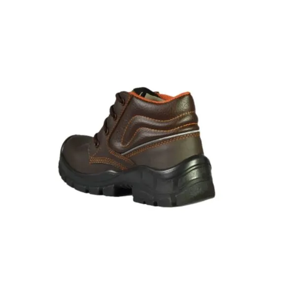 NEW MENS SAFETY WORK BOOTS- IMPACT &amp; SLIP RESISTANT, WATERPROOF | BROWN SIZE 9.5