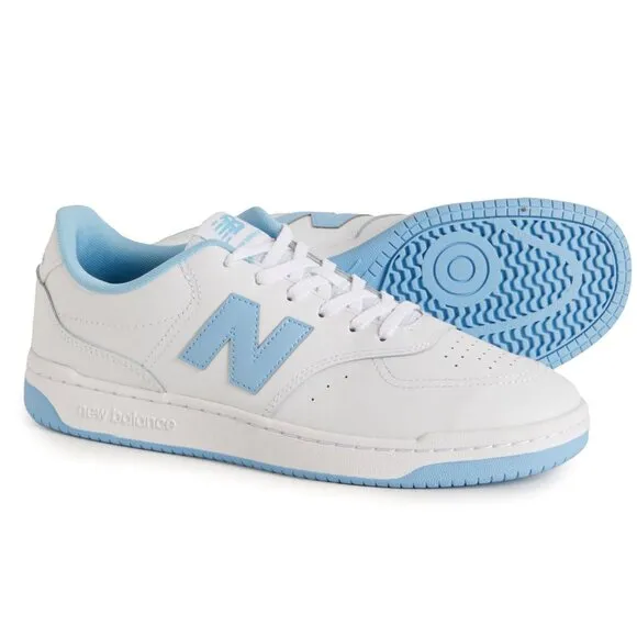 NEW New Balance men New Balance BB80 Lifestyle Shoes Leather in White / Blue 253