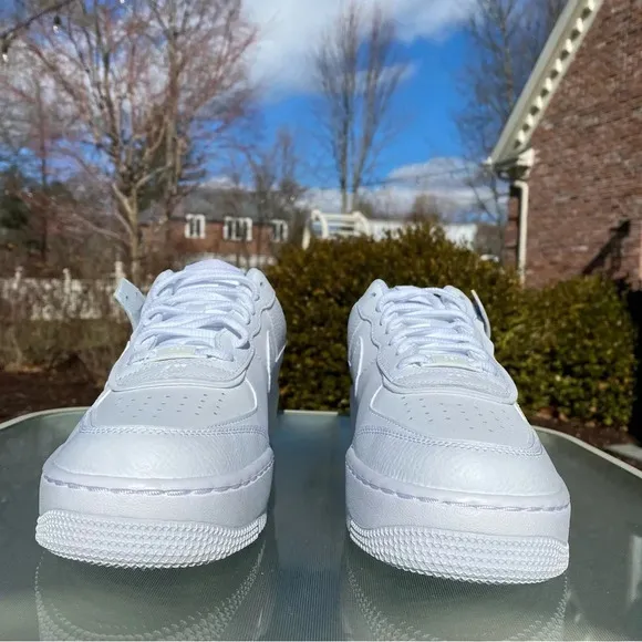New Nike Air Force 1 Shadow Sneaker Platform Women's Shoes in White