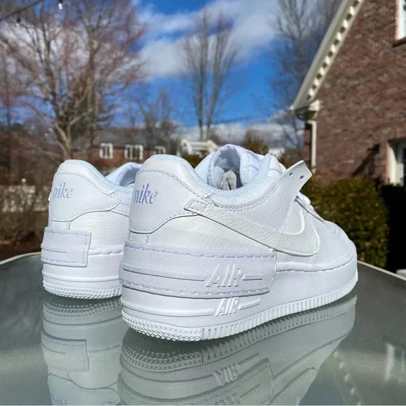 New Nike Air Force 1 Shadow Sneaker Platform Women's Shoes in White