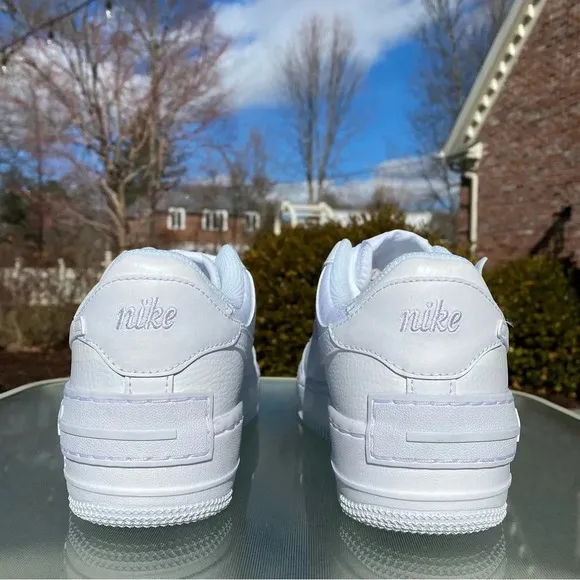 New Nike Air Force 1 Shadow Sneaker Platform Women's Shoes in White