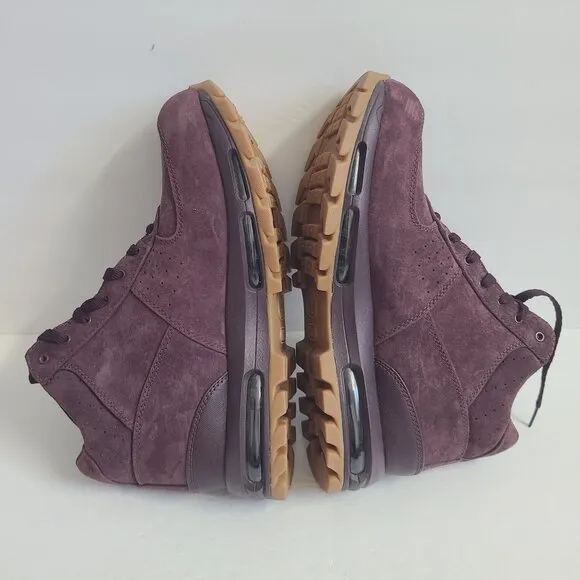 NEW Nike Air Max Goadome Suede Boots 865031-602 Size 12 Burgundy