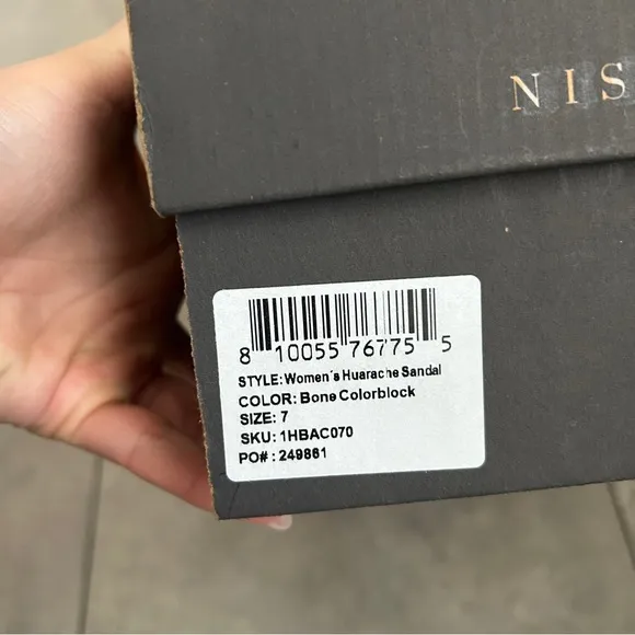 NEW Nisolo huarache bone multi leather sandals 7