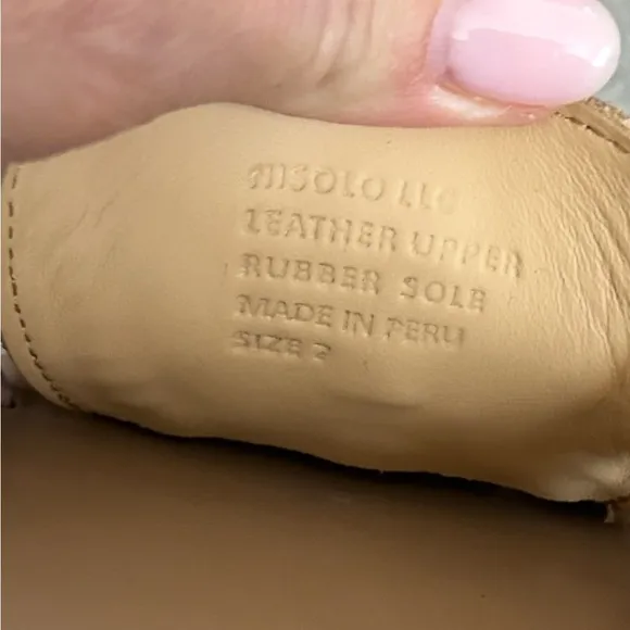 NEW Nisolo huarache tan multi leather slip on sandals 7