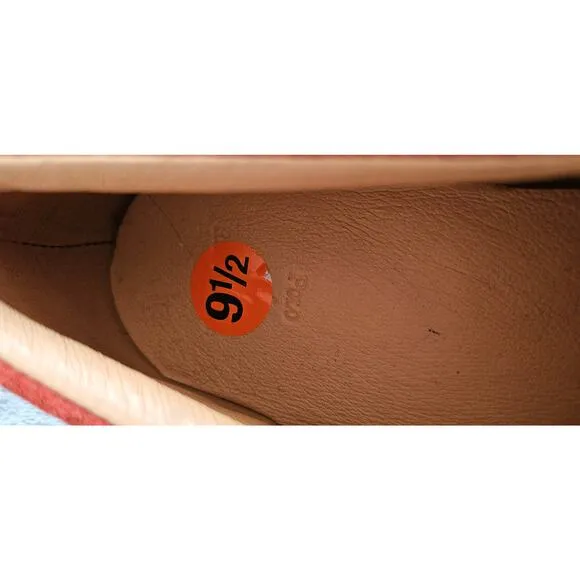 NEW Polo Ralph Lauren Elbert Leather Suede Slip On Shoes Men Sz 9.5D Dark Orange