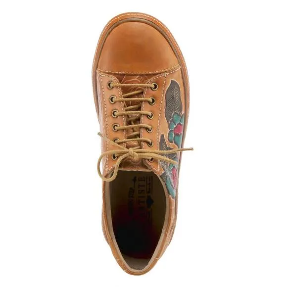 NEW SPRING STEP SHOES libbi painted sneaker in camel