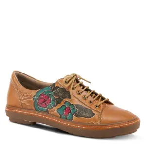 NEW SPRING STEP SHOES libbi painted sneaker in camel