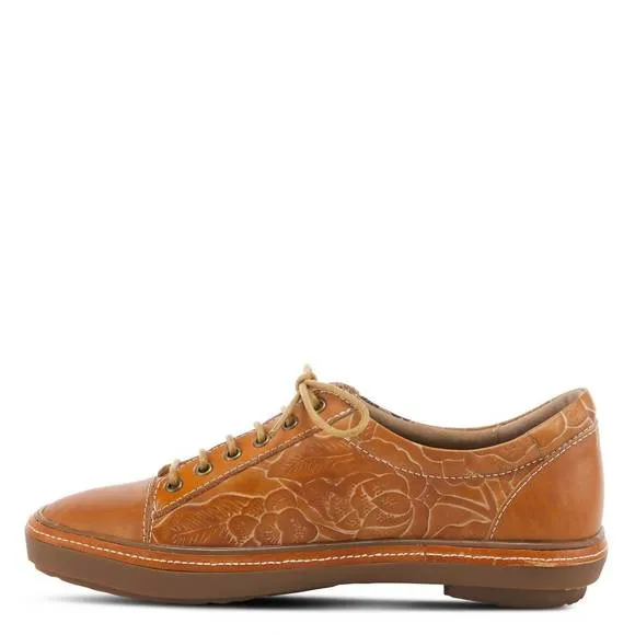 NEW SPRING STEP SHOES libbi painted sneaker in camel