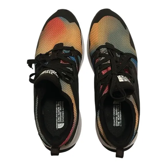 New! The North Face Super Sonic Blue Color Gradient Print Tnf Black Running Shoe