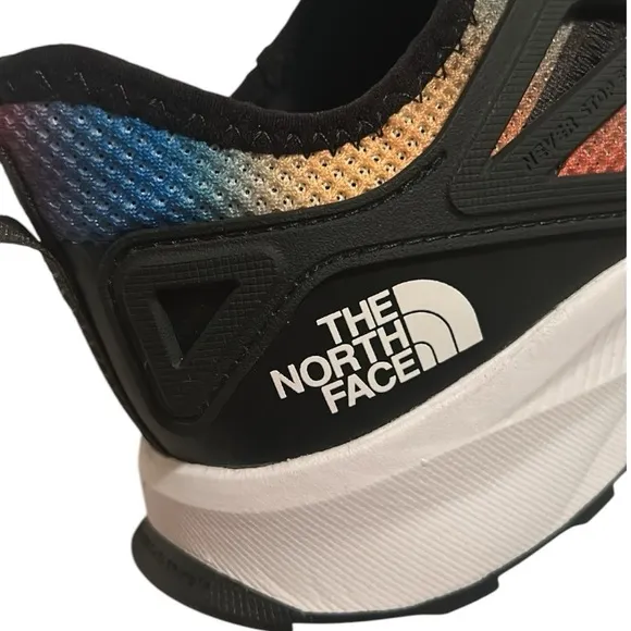New! The North Face Super Sonic Blue Color Gradient Print Tnf Black Running Shoe