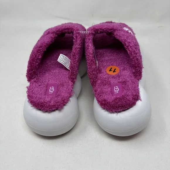 NEW UGG SUGARCLOUD SLIDE SANDALS PINK TERRY 3&quot;‎ PLATFORM SLIPPER SHOE WOMENS 11