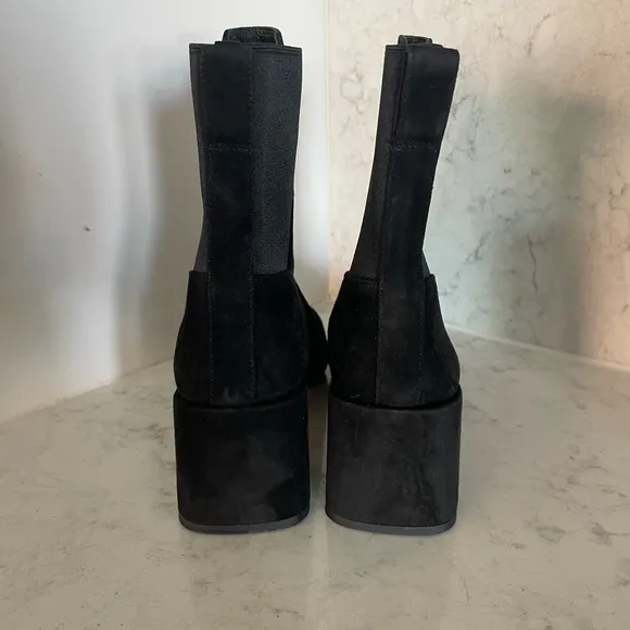 New! Vince‎ Kimmy Bootie Black Suede Leather Sz 9 $395