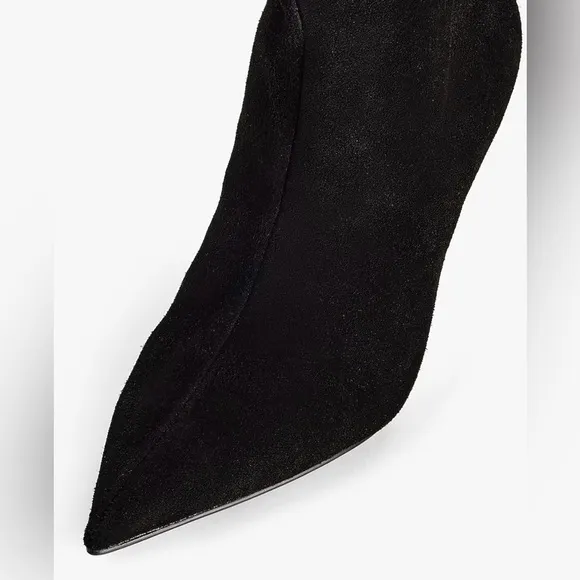 NEW with Tags (NWT) Brian Atwood x Express Suede Slouch Thin-Heeled Boots