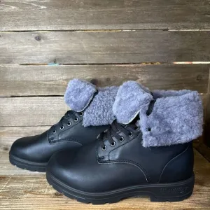 New Womens Blundstone‎ Thermal Black Leather Waterproof Ankle Boots Size 6.5 M