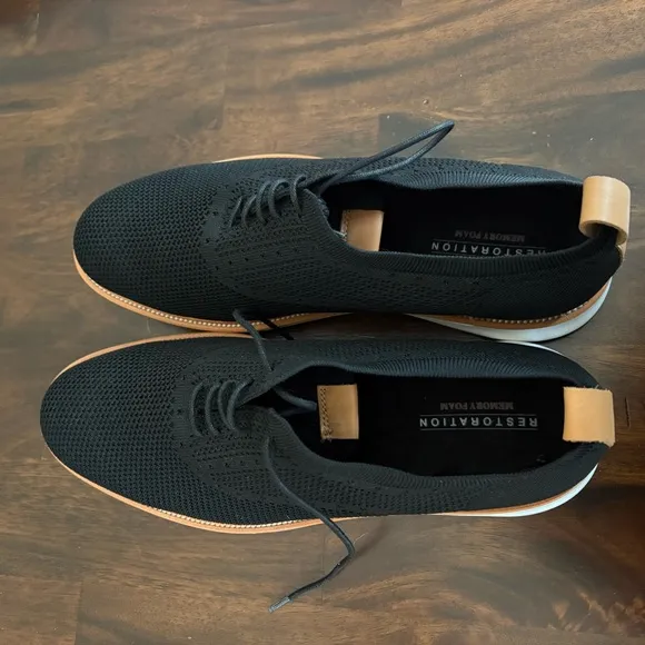 NEW w/out Box RESTORATION Nelse Knit with memory foam Black Men's Shoes size 13M