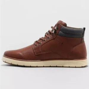 NEW! Men's Goodfellow Maxwell Brown High Top Lace-Up Sneaker Boots