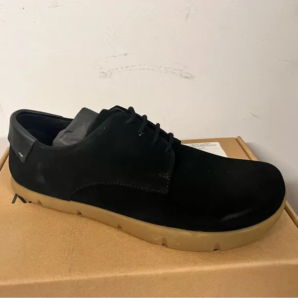 NIB - Kalso Earth Men's Dawson Black Leather Suede Negative Heel - Size 10