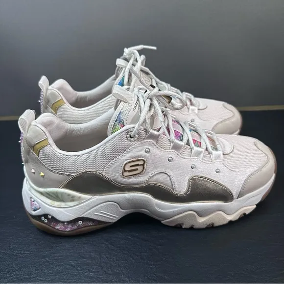 NIB Skechers Premium Heritage D'Lites 3.0 Air Sparkling Lady Butterfly Limited