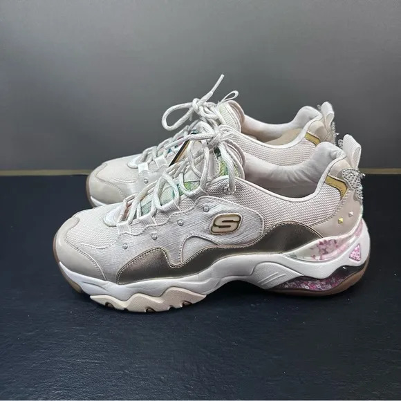 NIB Skechers Premium Heritage D'Lites 3.0 Air Sparkling Lady Butterfly Limited