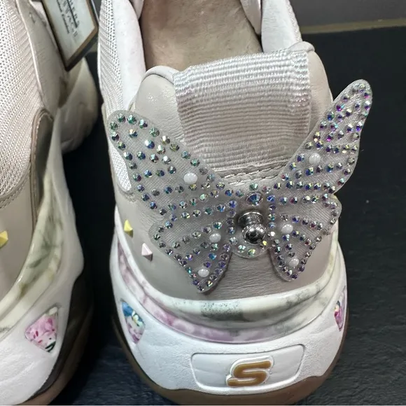 NIB Skechers Premium Heritage D'Lites 3.0 Air Sparkling Lady Butterfly Limited