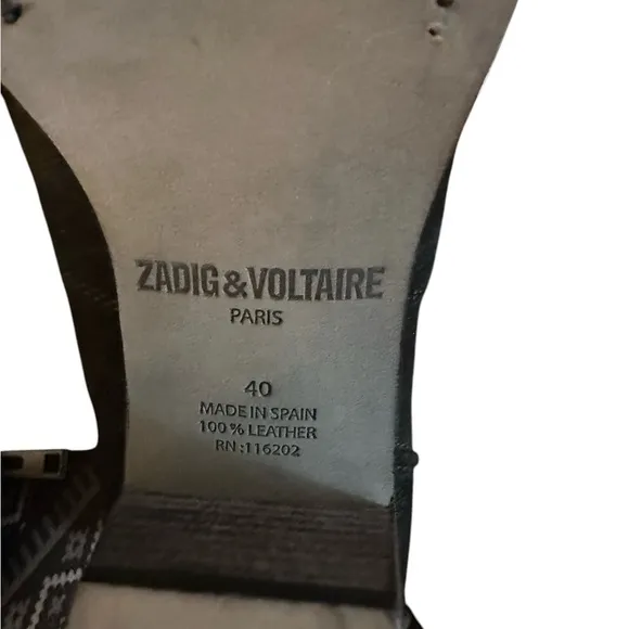 NIB Zadig &amp; Voltaire Women’s Molly Suede Boot (Noir) FR 40 (US 9) $398