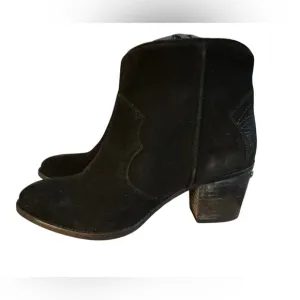 NIB Zadig &amp; Voltaire Women’s Molly Suede Boot (Noir) FR 40 (US 9) $398