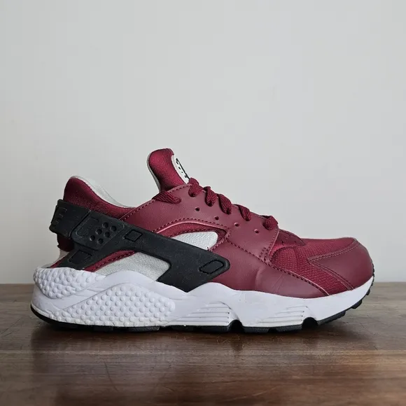 Nike Air 2016 Huarache Burgundy White Men’s Size 8.5 Sneakers 318429-603