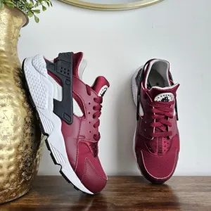 Nike Air 2016 Huarache Burgundy White Men’s Size 8.5 Sneakers 318429-603