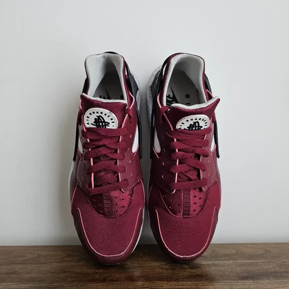 Nike Air 2016 Huarache Burgundy White Men’s Size 8.5 Sneakers 318429-603