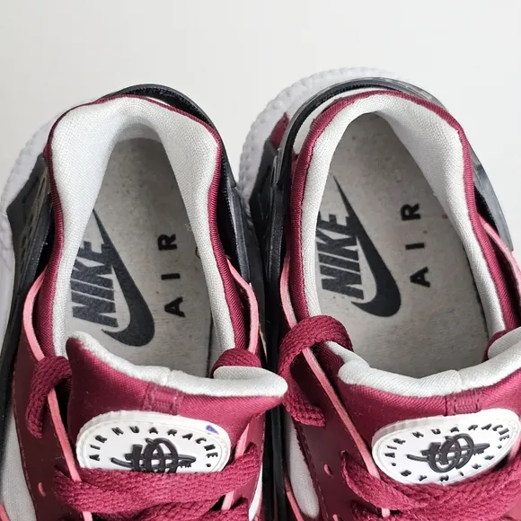 Nike Air 2016 Huarache Burgundy White Men’s Size 8.5 Sneakers 318429-603
