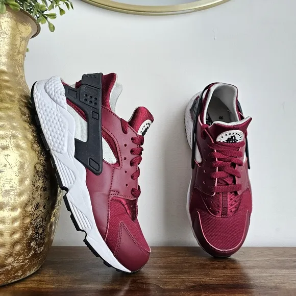 Nike Air 2016 Huarache Burgundy White Men’s Size 8.5 Sneakers 318429-603