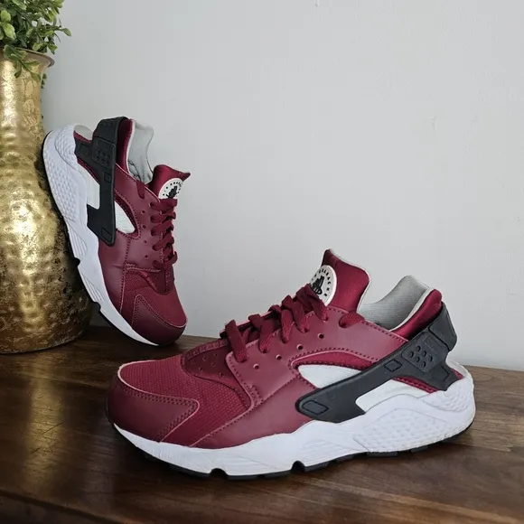 Nike Air 2016 Huarache Burgundy White Men’s Size 8.5 Sneakers 318429-603