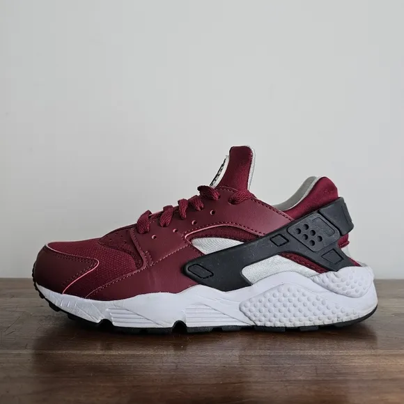 Nike Air 2016 Huarache Burgundy White Men’s Size 8.5 Sneakers 318429-603