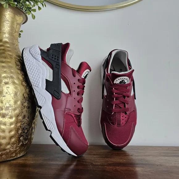 Nike Air 2016 Huarache Burgundy White Men’s Size 8.5 Sneakers 318429-603
