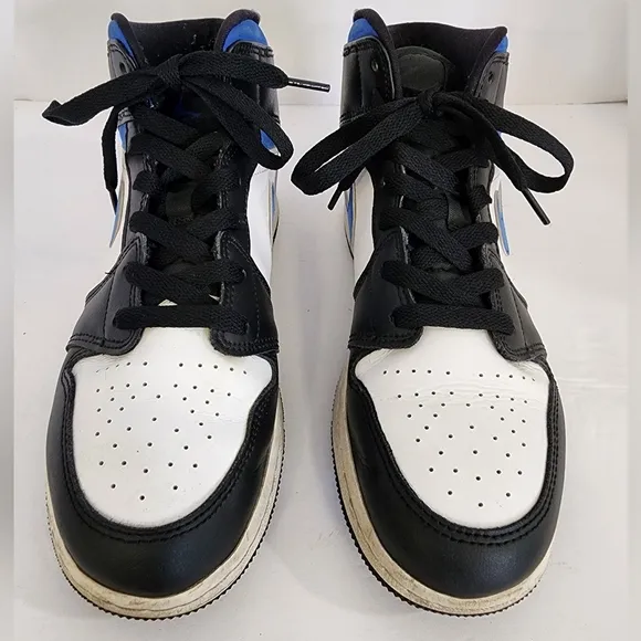 Nike Air Jordan 1 Mid GS 'Racer Blue' 2021 554725-140 Youth, sz 7Y
