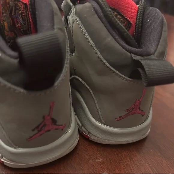 Nike Air Jordan 10 Retro Toddler Shoes- Dark Smoke Grey/ Pink Size 5C