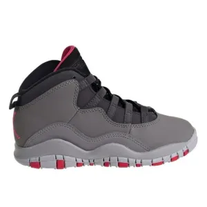 Nike Air Jordan 10 Retro Toddler Shoes- Dark Smoke Grey/ Pink Size 5C