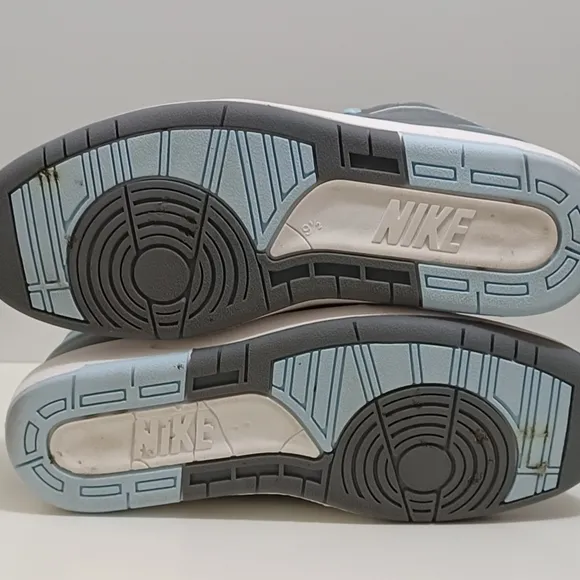 Nike Air Jordan 2 Retro Cool Grey Ice Blue White Men Size 9.5/ Women Size 11