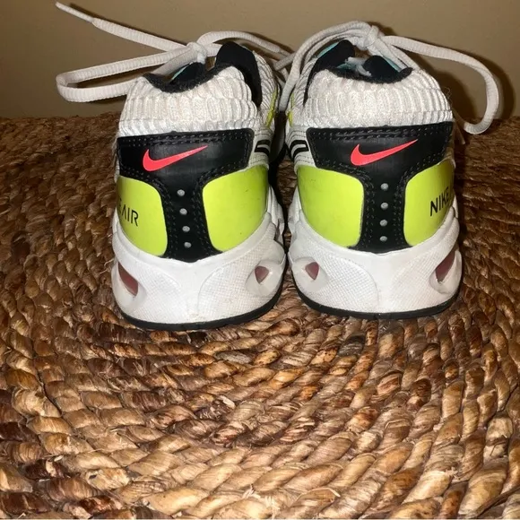 Nike Air Max Torch 4 Running Shoes Womens 10 White Volt Laser Crimson CW5607