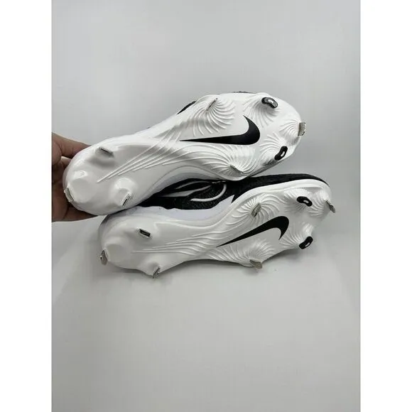 Nike Alpha Huarache NXT Black White Baseball Cleats DJ6517-001 Mens Size 13