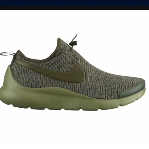 Nike Aptare Mens Olive Lace-Up Lightweight Athletic Shoes sneakers