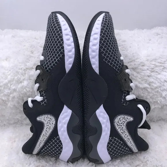 Nike Basketball Shoes Mens 10 Renew Elevate II Black White‎ Athletic Lightweight