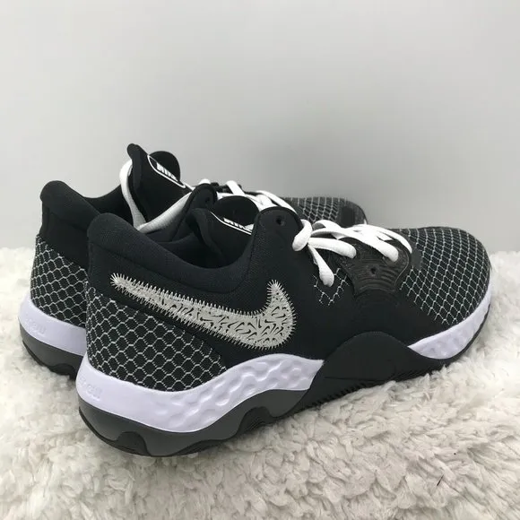 Nike Basketball Shoes Mens 10 Renew Elevate II Black White‎ Athletic Lightweight