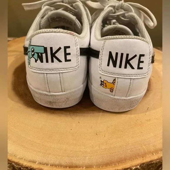 Nike Blazer Low 77 The World Is Your Playground Shoes youth Sz 5.5 White