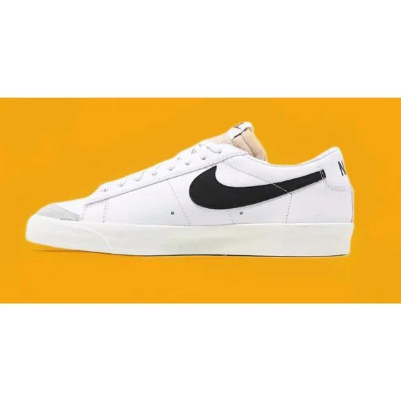 Nike Blazer Low 77 Vintage White Sail Black Men's Sneakers Sz 10 New NIB